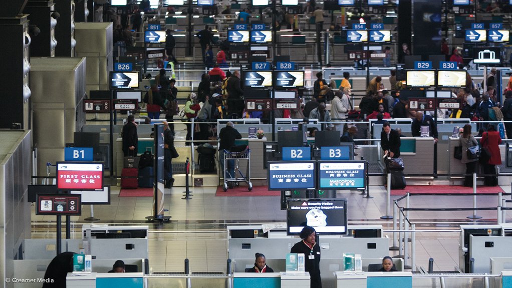 An image showing OR Tambo International Airport inside 