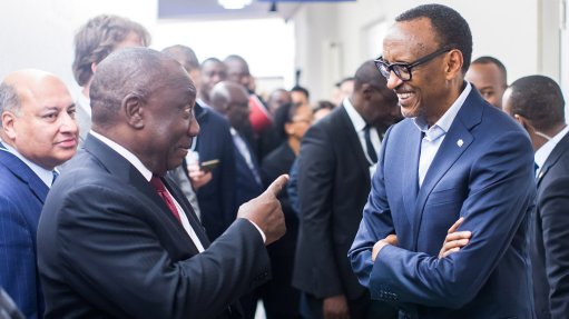 President Cyril Ramaphosa and Rwandan President Paul Kagame