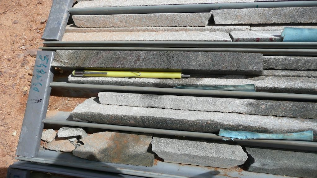 Image of drill core from the Dasa project