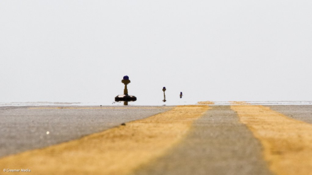 An airport runway