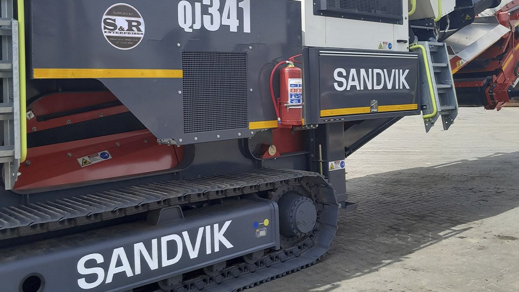 The first unit sold by S&R Enterprises was a Sandvik QJ341 mobile jaw crusher