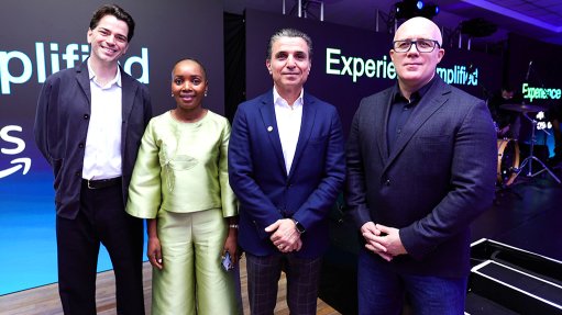 AWS Cisco Alliance manager Sam AbiDyer, Cisco South Africa leader Smangele Nkosi, Cisco Middle East and Africa Collaboration Solutions director Ahmad Zureiki and Cisco Africa MD Shane Heraty