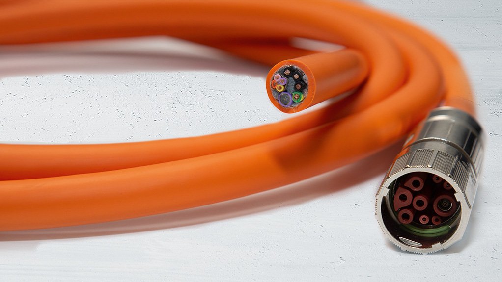 Orange digital data interface hybrid cable