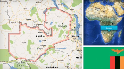 Image of Zambia map/flag