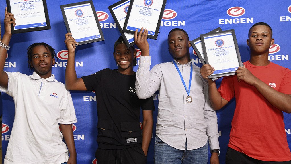 Top Gauteng Achievers Shoot the lights out at Engen Maths & Science School Awards