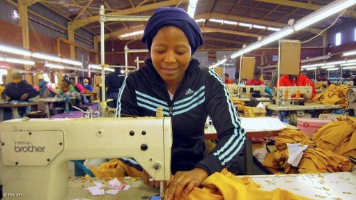 woman making clothes