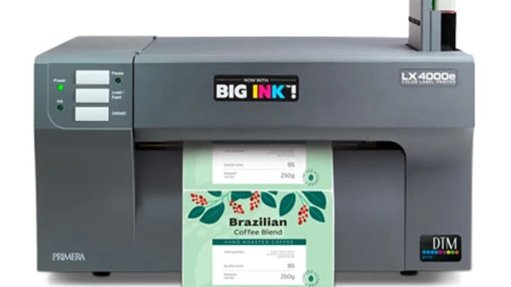 Image of the LX4000e colour label printer