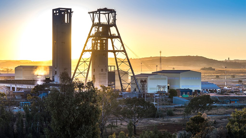 South Deep gold mine's twin shafts.