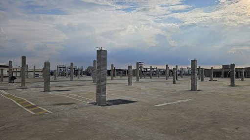 Construction involves the installation of 550 concrete columns, ranging from 2.1 metre to 4.8 metre in height