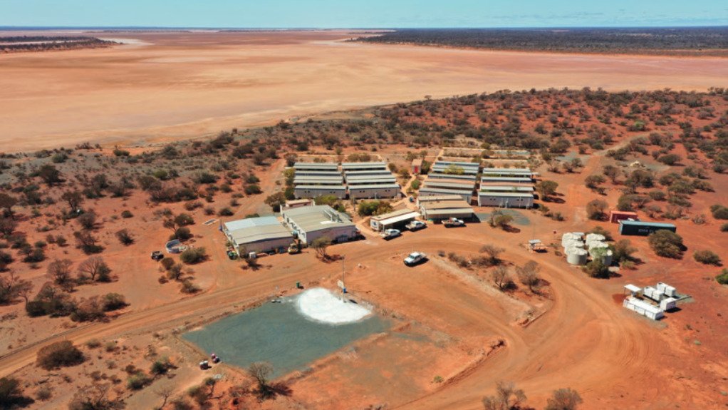 Matsa's Red October camp with Lake Carey in the background