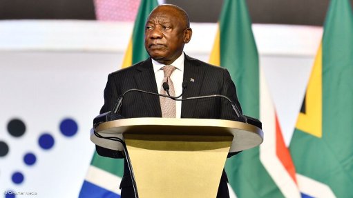 President Cyril Ramaphosa at a previous South Africa Investment Conference