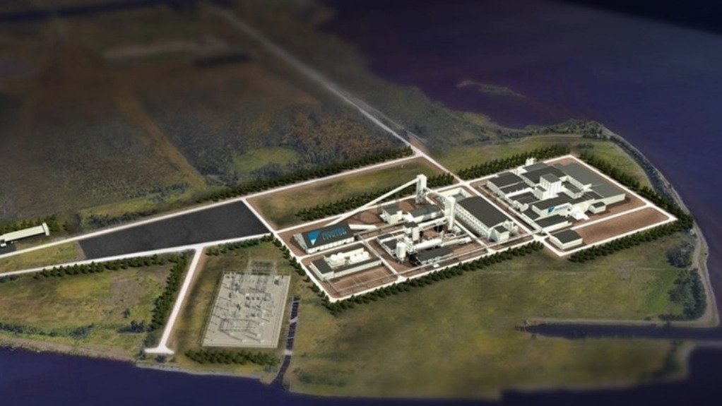 Concept design of a lithium conversion facility on Mission Island