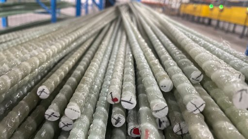 Glass fibre reinforced polymer rebar