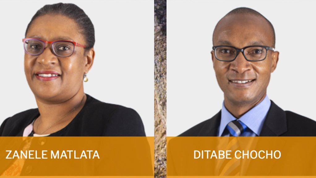 Merafe CEO Zanele Matlala (left) and Merafe FD Ditabe Chocho. 