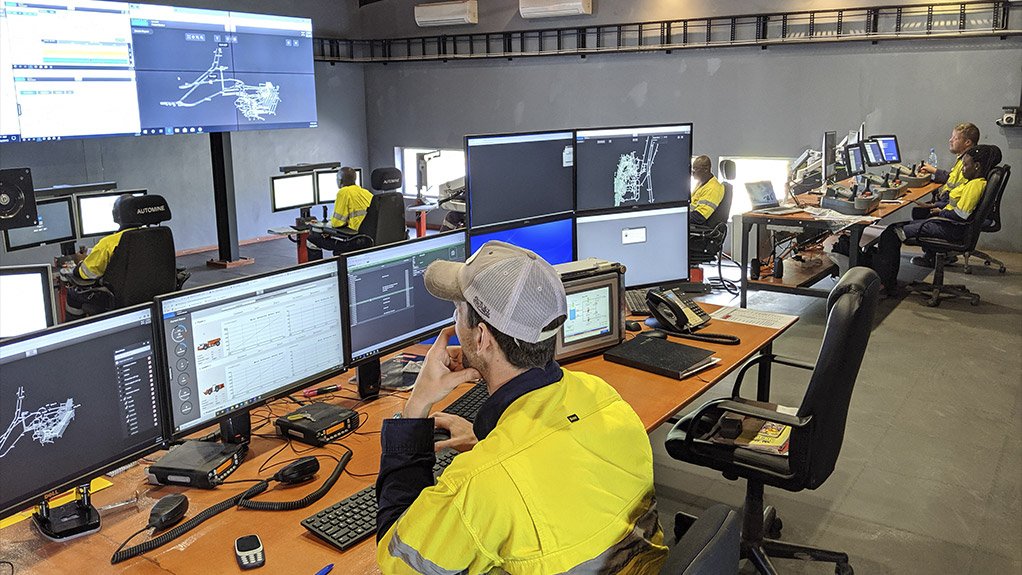 An image showing underground operations at the Syama gold mine in Mali