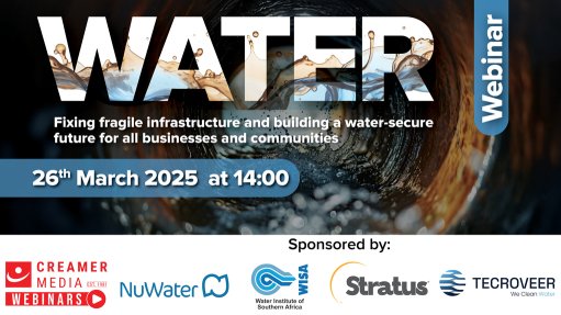 Join the conversation on fixing fragile infrastructure, securing SA’s water future