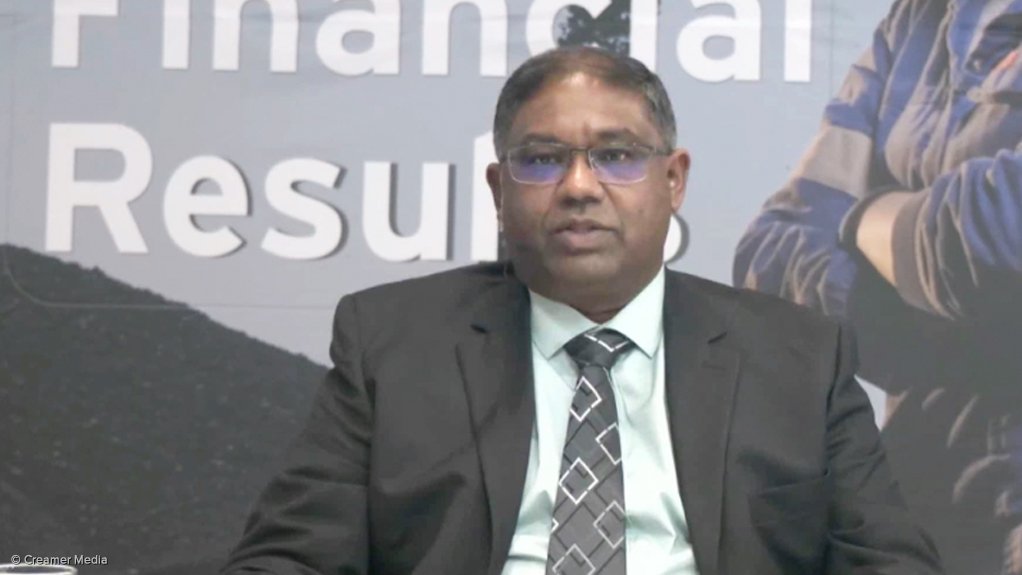 Exxaro’s acting chief coal operations manager Mervin Govender.