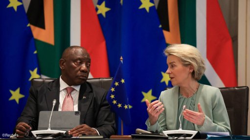 President Cyril Ramaphosa and European Commission President Ursula von der Leyen