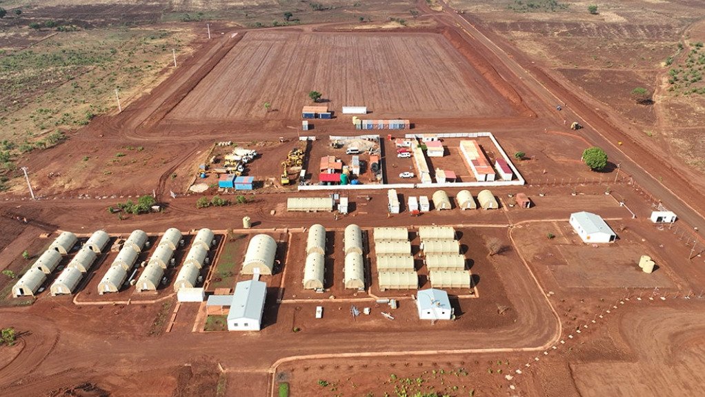 The construction site at the Longonjo mine