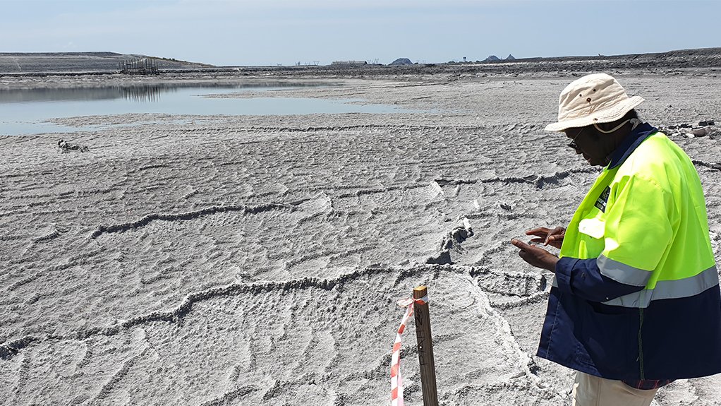 Gypsum stacks at the Phalaborwa project