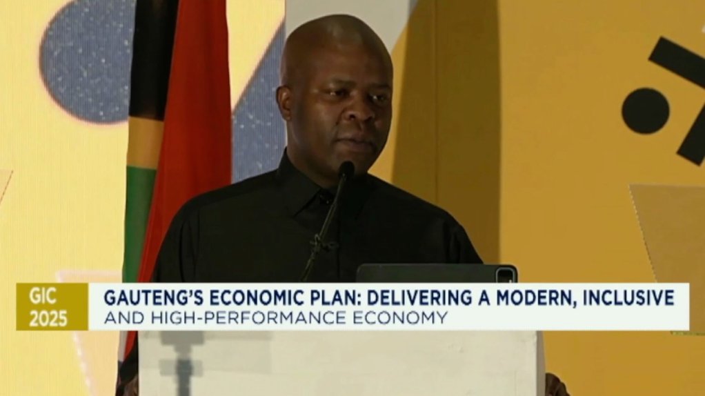 Gauteng Finance and Economic Development MEC Lebogang Maile 