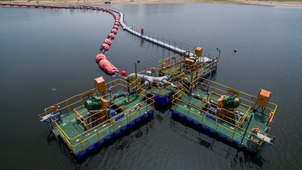 Weir mine dewatering pumps