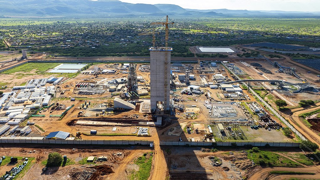 Murray & Roberts Cementation completed the raiseboring of the mine’s Shaft 2 last year; the shaft will be the primary production shaft for extracting ore from underground operations