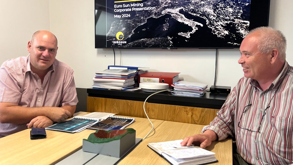 Euro Sun CEO Grant Sboros (left) with Euro Sun GM Dr Sorin Halga.