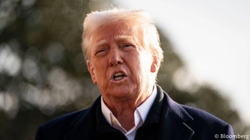 An image of US President Donald Trump 