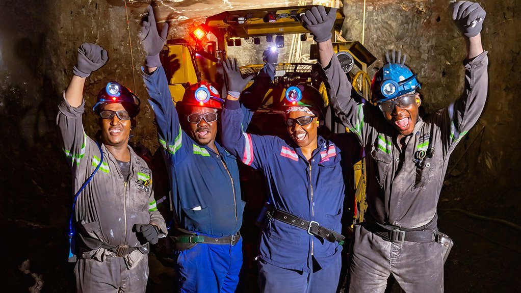 Safety celebration at Black Rock's Nchwaning mine.