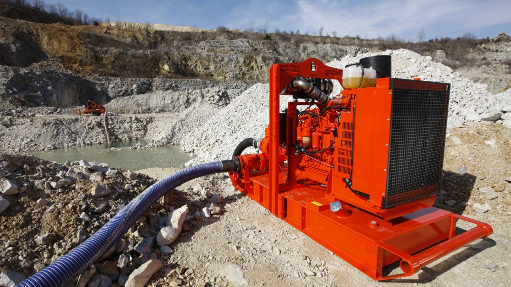 An image of portable mine dewatering pumps