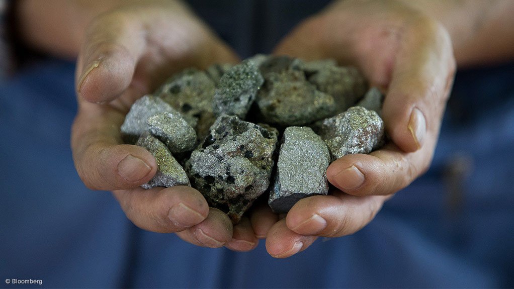 A handful of ferrochrome.