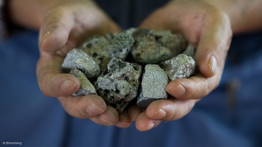 A handful of ferrochrome.