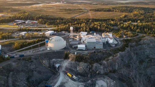 Aerial view of the Lamaque mine