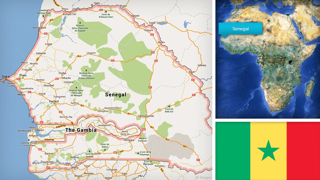 Image of Senegal map/flag
