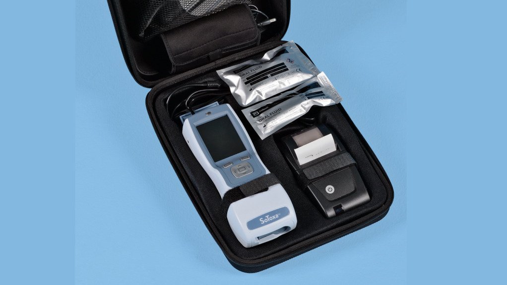 A saliva testing kit for banned substances