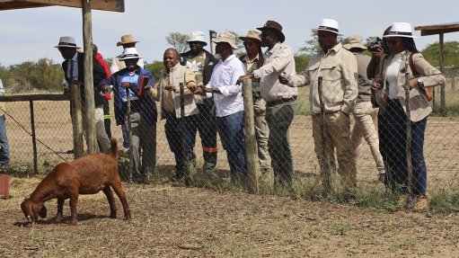 Debswana hands over Setata Ranch 65 to Support Small stock production
