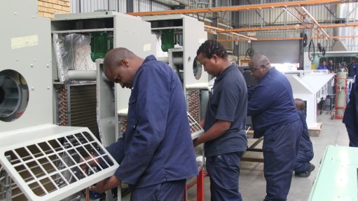 Booyco Engineering staff in workshop