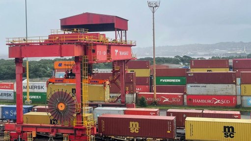 Containers at the Durban Container Terminal