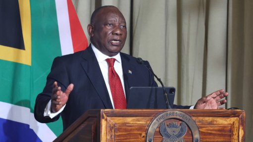 An image of President Cyril Ramaphosa 