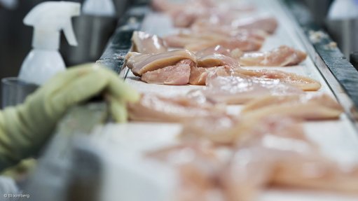 chicken production line