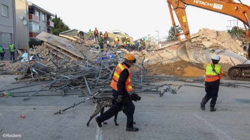 collapsed building in George