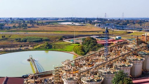 DRDGOLD's flagship Ergo plant on Johannesburg's East Rand.