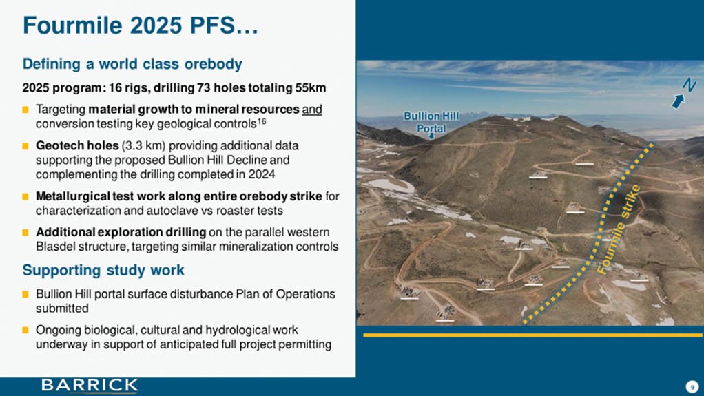 Barrick’s Fourmile project in US.