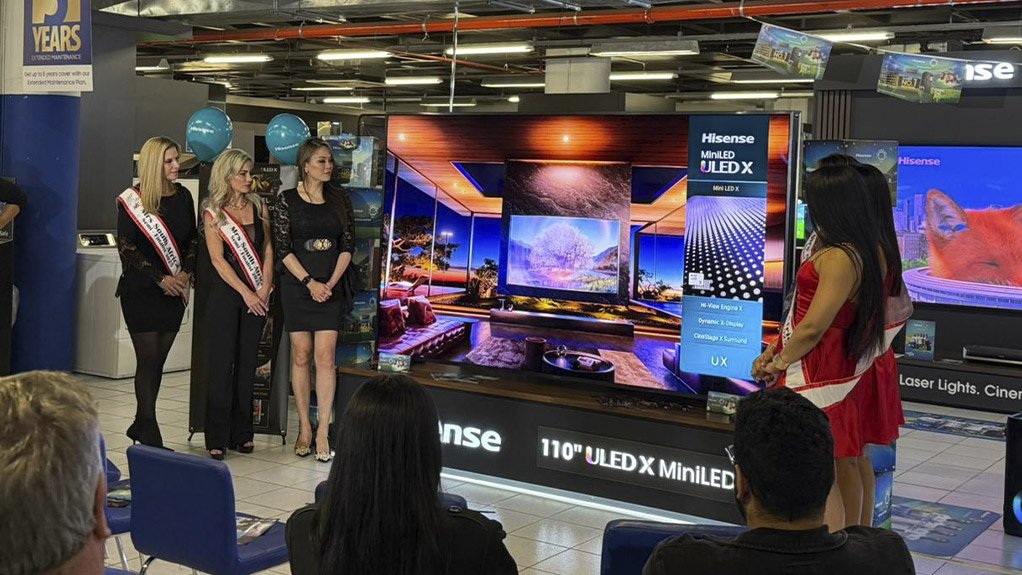 Hisense SA showcase of locally manufactured 110-Inch TV at Hirsch’s amplifies global performance of locally produced tech