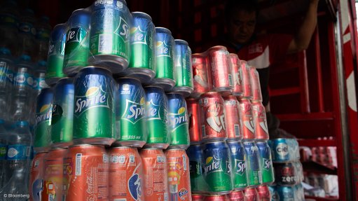 Packed soft drinks