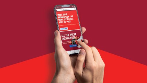 Image of a mobile phone displaying the RS Export app