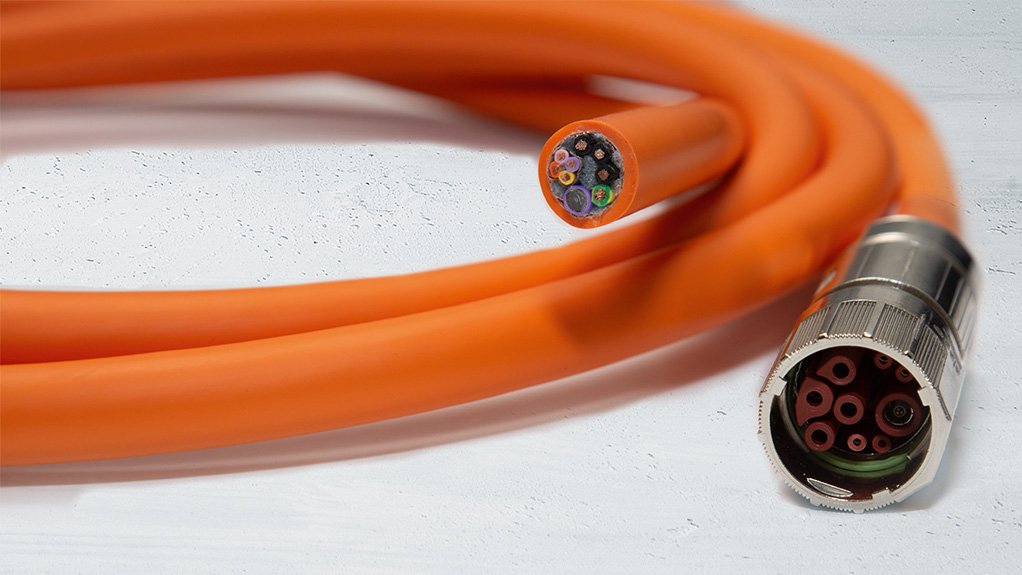 The MOVILINK® DDI hybrid cable enables simultaneous transmission of power and digital data between the inverter and motor, simplifying wiring while providing continuous condition monitoring and diagnostics