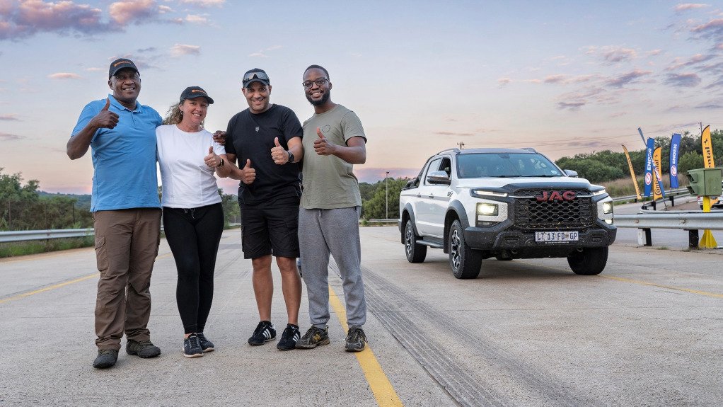 Racing Drivers Michele Habig, Setshaba Mashigo, Phillip Kekana and Daniel Barbosa