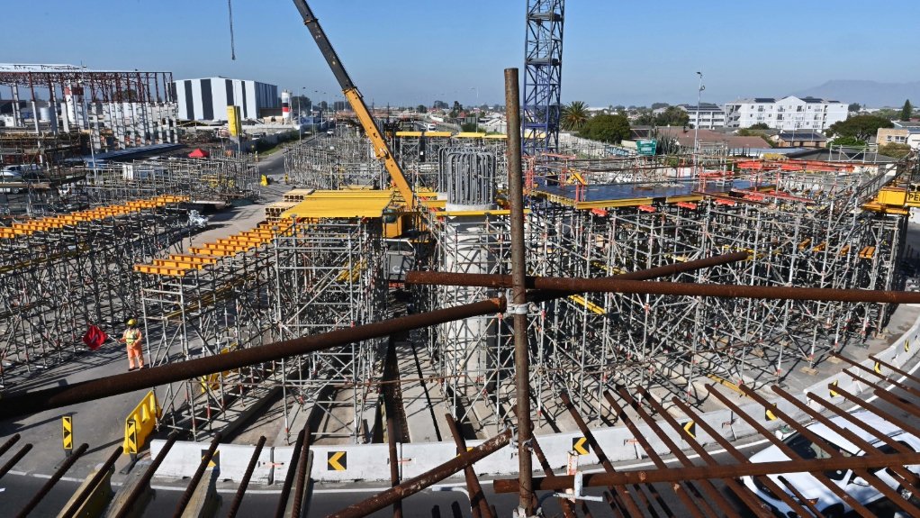 Construction work on Sky Circle